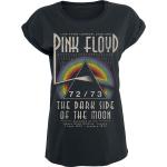 T-shirts noirs en coton à manches courtes Pink Floyd à manches courtes à col rond Taille 3 XL pour femme 