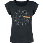 T-shirts noirs en coton à manches courtes Pink Floyd à manches courtes à col rond Taille L pour femme 