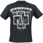T-shirts noirs en coton à manches courtes Rammstein à manches courtes à col rond Taille 3 XL 