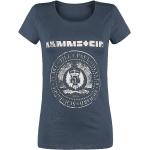 T-shirts en coton à manches courtes Rammstein à manches courtes à col rond Taille XL pour femme 