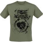 T-Shirt Manches courtes de Rise Against - Tape - S à XXL - pour Homme - olive