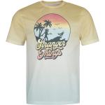 T-shirts multicolores en polyester à manches courtes Stranger Things à manches courtes à col rond Taille XXL pour homme 