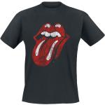 T-shirts noirs en coton à manches courtes Rolling Stones à manches courtes à col rond Taille S classiques 