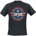 T-shirts Top Gun noirs en coton à manches courtes Top Gun à manches courtes à col rond Taille 3 XL 
