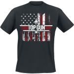 T-shirts Top Gun noirs en coton à manches courtes Top Gun à manches courtes à col rond Taille M 