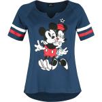 T-Shirt Manches courtes Disney de Mickey & Minnie Mouse - Mickey Mouse Buddies - S à XXL - pour Femme - bleu