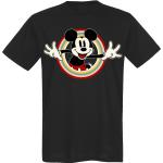 T-Shirt Manches courtes Disney de Mickey & Minnie Mouse - Mickey Mouse - Hello - S à XXL - pour Homme - noir