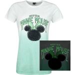 T-shirts multicolores en coton à manches courtes Mickey Mouse Club Minnie Mouse à manches courtes à col rond pour femme 