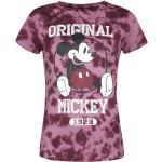T-Shirt Manches courtes Disney de Mickey & Minnie Mouse - Original Mickey - S à XL - pour Femme - rouge