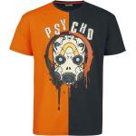 T-Shirt Manches courtes Gaming de Borderlands - Psycho - S à M - pour Homme - noir/orange