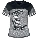 T-Shirt Manches courtes Gothic de Jawbreaker - T-Shirt To The Moon & Back - XS à XXL - pour Femme - noir/blanc