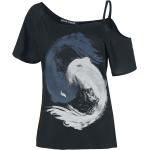 T-Shirt Manches courtes Gothic de Outer Vision - Nicole - S à XL - pour Femme - noir