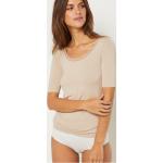 T-shirts Etam beiges nude à manches courtes à manches courtes Taille XL pour femme 