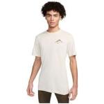 T-shirts Nike beiges à manches courtes à manches courtes Taille L pour homme en promo 
