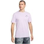 T-shirts Nike violets à manches courtes à manches courtes Taille M look fashion pour homme en promo 