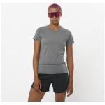 T-shirts Salomon gris à manches courtes à manches courtes Taille XS pour femme 