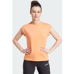 T-shirts adidas Terrex orange à manches courtes à manches courtes Taille L pour femme 