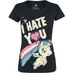 T-Shirt Manches courtes Unicorn de Unicorn - I Hate You - S à L - pour Femme - noir