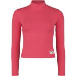 T-shirts col roulé de créateur Fila roses en coton à manches longues à col rond Taille XL look streetwear pour femme 