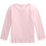 T-shirts à manches longues de créateur Ralph Lauren Polo Ralph Lauren roses en jersey enfant en promo 