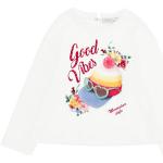 T-shirts à imprimés Monnalisa blanc crème en coton Taille 11 ans pour fille en promo de la boutique en ligne Monnalisa.com/fr 