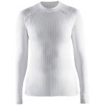 T-shirts Craft Be Active Extreme blancs en fil filet à manches longues à manches longues Taille L pour femme 