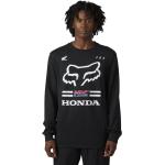 T-shirts Fox noirs à manches longues Honda à manches longues Taille S look fashion pour homme 