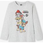 T-shirts à col rond gris en coton Pat Patrouille Taille 10 ans pour garçon en promo de la boutique en ligne Vertbaudet.fr 