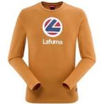 T-shirts d'automne Lafuma orange en coton à manches longues bio éco-responsable à manches longues à col rond Taille S pour homme en promo 