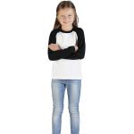 T-shirts à manches longues Promodoro blancs en coton enfant look sportif 
