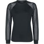 T-shirt manches longues Rockabilly de Vive Maria - Haut Wonder Tulle - S à L - pour Femme - noir