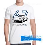 T-shirts blancs en coton à motif voitures Mazda Taille XXL pour homme 