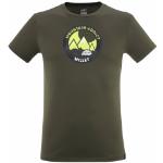 T-shirts col rond Millet kaki respirants à manches courtes à col rond Taille S pour homme en promo 
