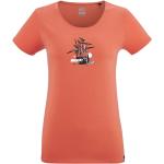 T-shirts col rond Millet orange en jersey à motif fleurs bio à manches courtes à col rond Taille M look fashion pour femme 