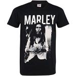 T-shirts Official noirs à manches courtes Bob Marley à manches courtes Taille M look fashion pour homme 