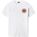 T-shirt Napapijri Aloha Couleur : blanc/orange | Taille : XS