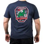 T-shirt Navy New York City Fire Dept. Godzilla 14t