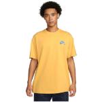 T-shirts à imprimés Nike SB Collection jaunes en coton lavable en machine Taille S pour homme en promo 