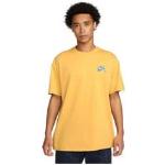 T-shirts à imprimés Nike SB Collection jaunes en coton lavable en machine Taille S pour homme en promo 