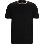 T-shirts de créateur HUGO BOSS BOSS noirs à rayures en coton classiques pour homme 