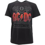 T-shirts T-shirteria noirs en coton à manches courtes AC/DC à manches courtes Taille L look fashion pour homme en promo 