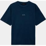 T-shirts unis D.A.T.E. bleus à col rond Taille XXL pour homme 