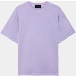 T-shirts unis D.A.T.E. lilas à col rond Taille XS pour homme 