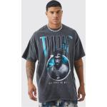 T-shirts à imprimés boohooMAN gris Tupac Shakur à manches courtes Taille L pour homme 