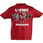 T-shirts à manches courtes rouges Fortnite Taille 10 ans look fashion pour garçon de la boutique en ligne Amazon.fr 