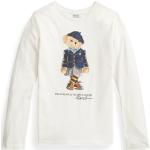 T-shirts à manches longues Ralph Lauren Polo Ralph Lauren blancs de créateur pour fille de la boutique en ligne Ralph Lauren 