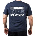 T-shirt pompier de Chicago avec inscription "Chica