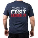 'T-Shirt "Pompiers Moteur 40 Ladder 35 – Manhattan