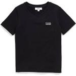 T-shirt pour enfant en coton stretch, à col V et logo brodé