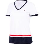 T-shirts basiques de créateur Fila blancs à logo en polyester à manches courtes Taille S look fashion pour femme 